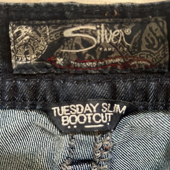 Silver jeans Tuesday slim bootcut W25 L31 - Picture 4 of 5